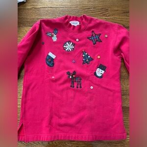 Vintage Talbots Holiday Sweatshirt/Top